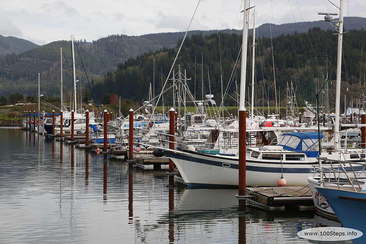 Port of Garibaldi row of boats 9015060